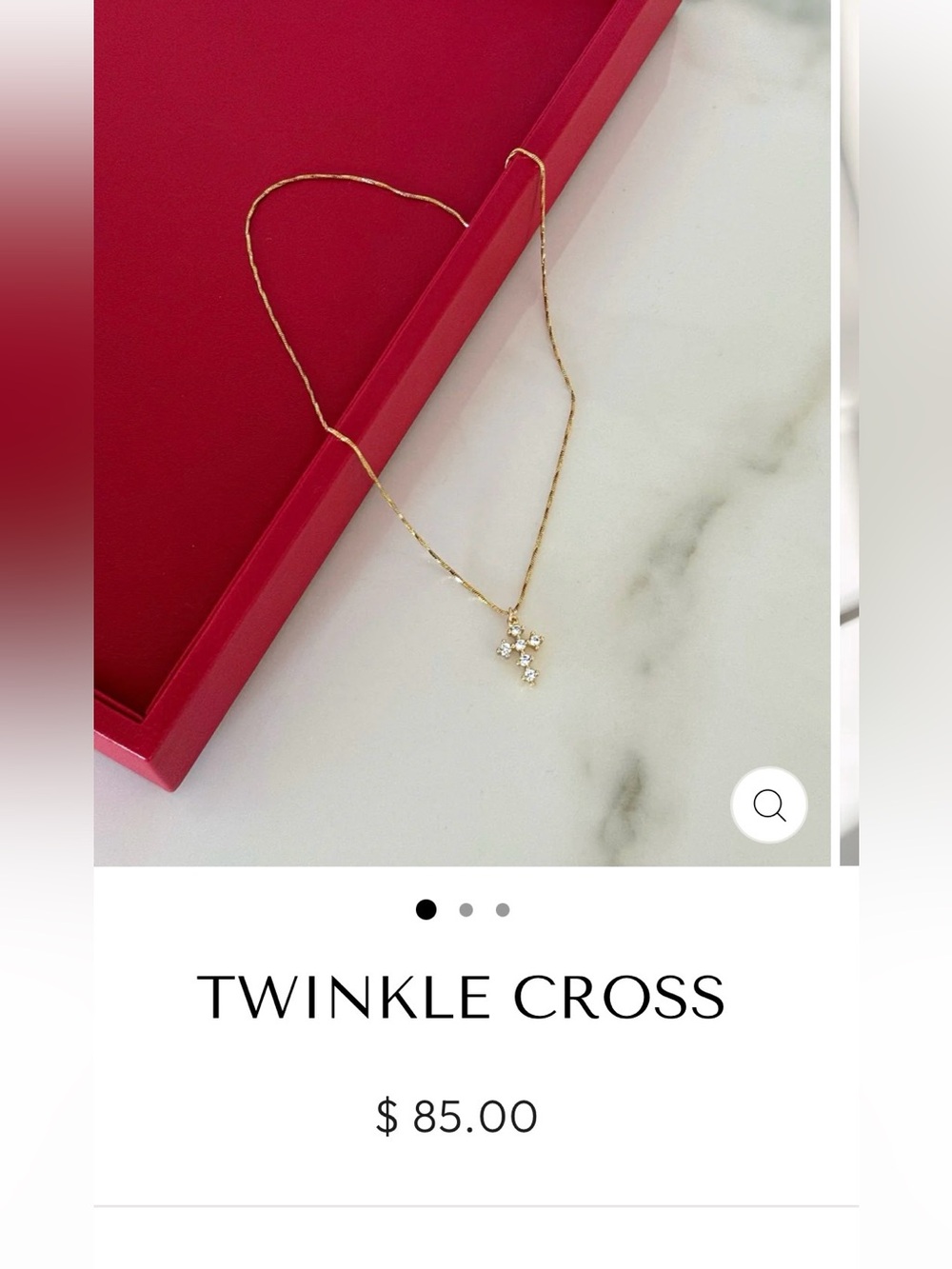 HRH Collection Twinkle across necklace